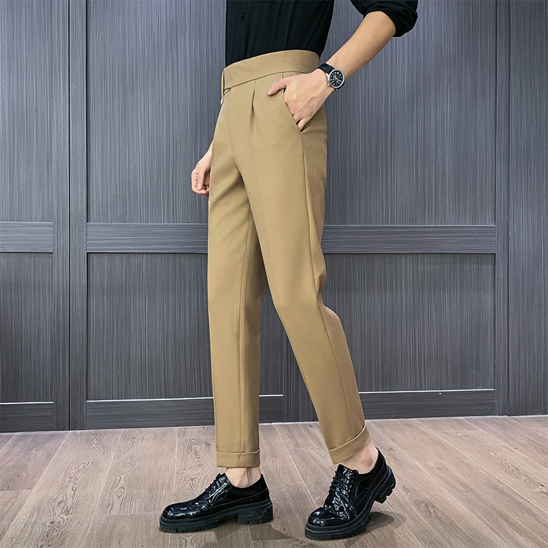 Men Formal Wear Top - Naples High Waist Straight Pants Men