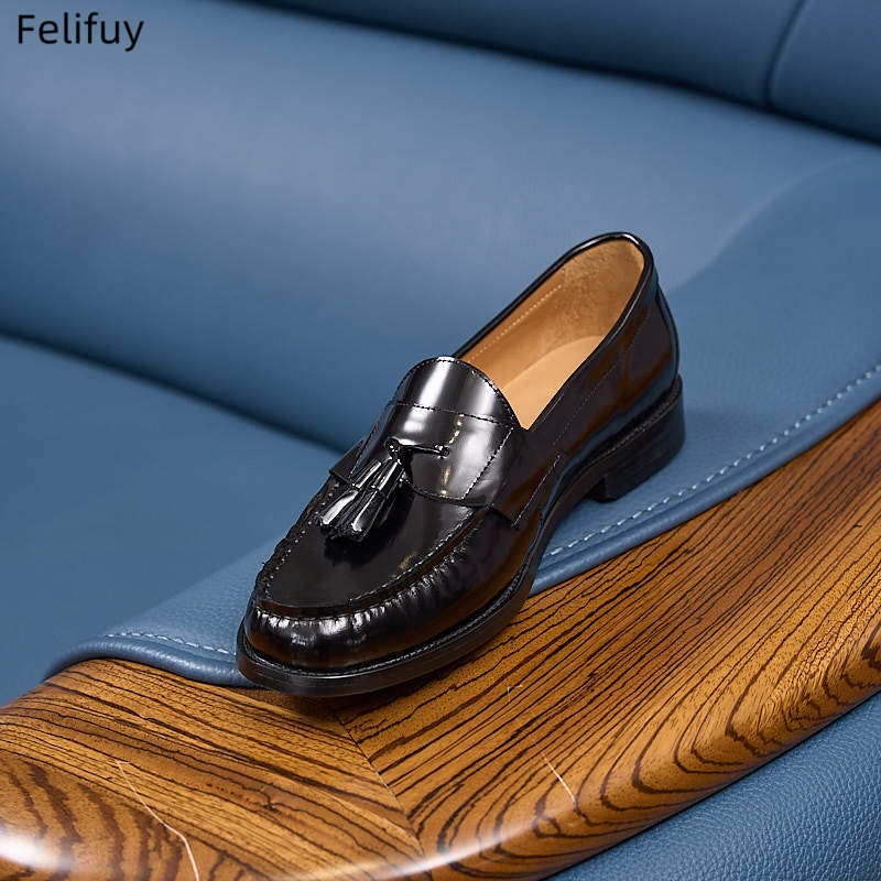 Patent Leather Oxford - New Men Patent Genuine leather Spring