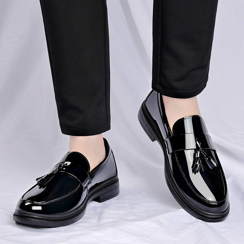 Patent Leather Oxford - Men's Tassels High Gloss Patent Penny