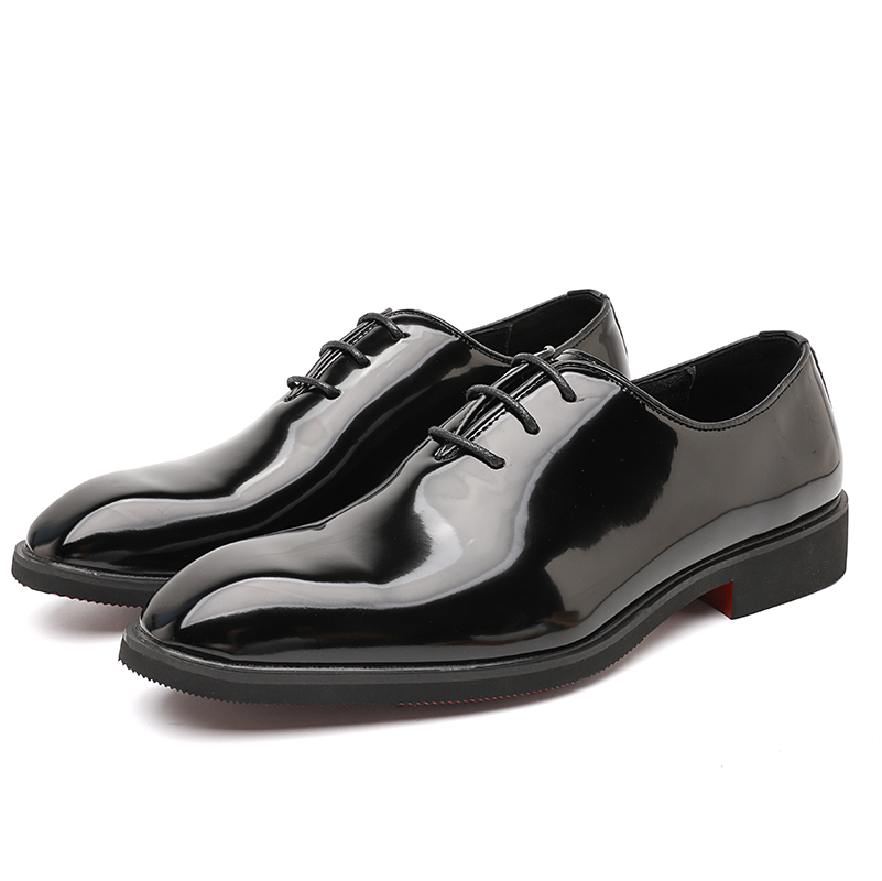 Patent Leather Oxford - Classic Shiny Patent Leather Men Oxfords