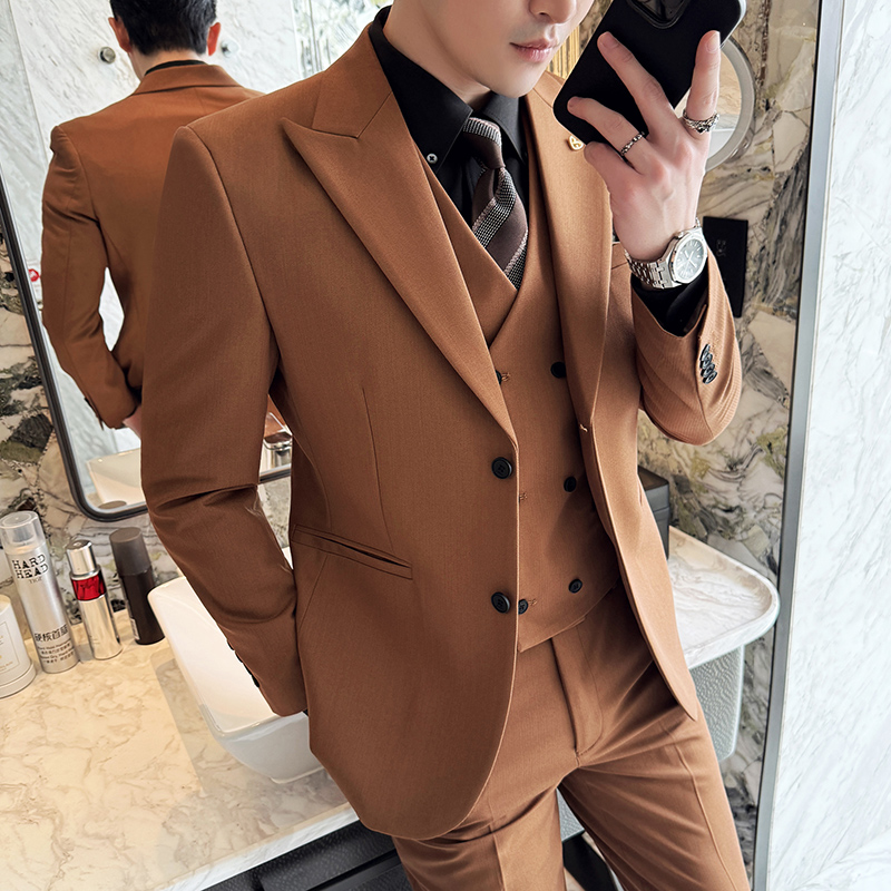Men's suit three-piece busines - Men Formal Wear Top 评论和价格