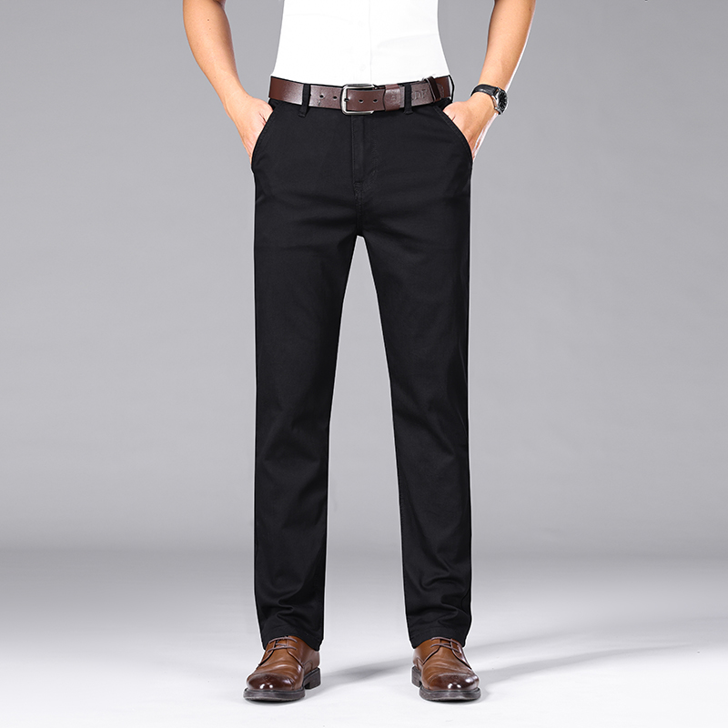 Pure Black Jeans Men's Summer  - Men Formal Wear With Jeans 评论和价格