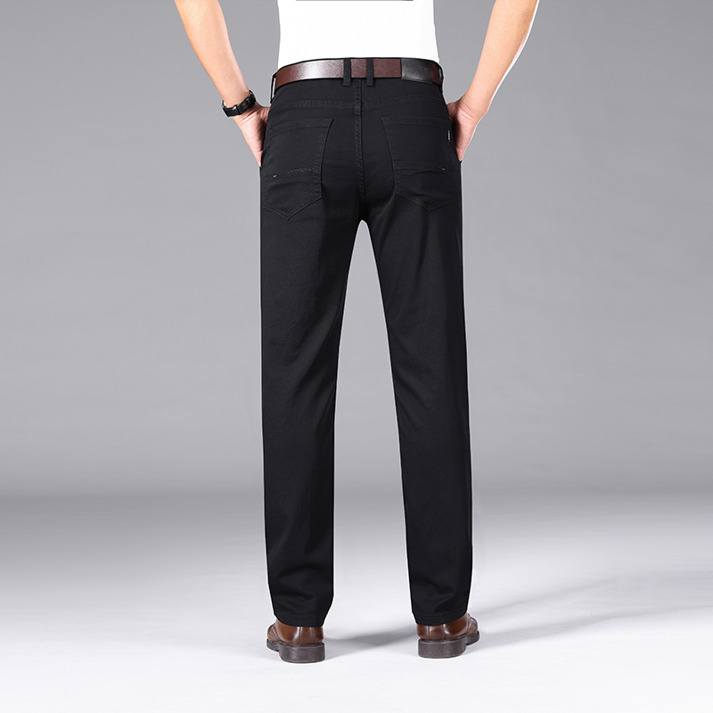 Pure Black Jeans Men's Summer  - Men Formal Wear With Jeans 评论和价格