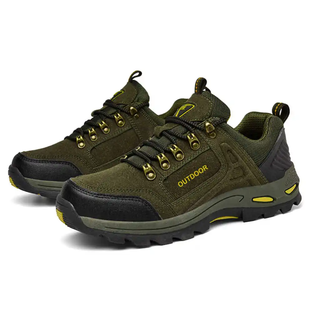 Non-slip Lace Up Hiking Tennis - Men Formal Wear All Black 评论和价格