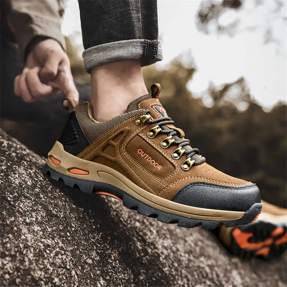 Non-slip Lace Up Hiking Tennis - Men Formal Wear All Black 评论和价格