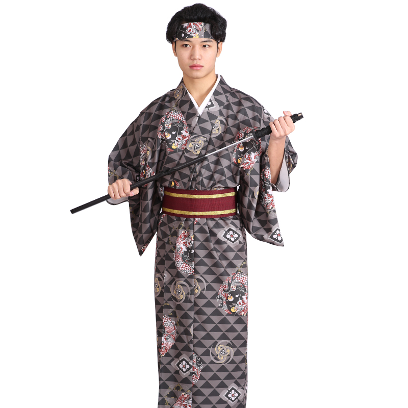 Asian Ethnic New Design Kimono - Traditional Japanese Men'S Formal Wear 评论和价格