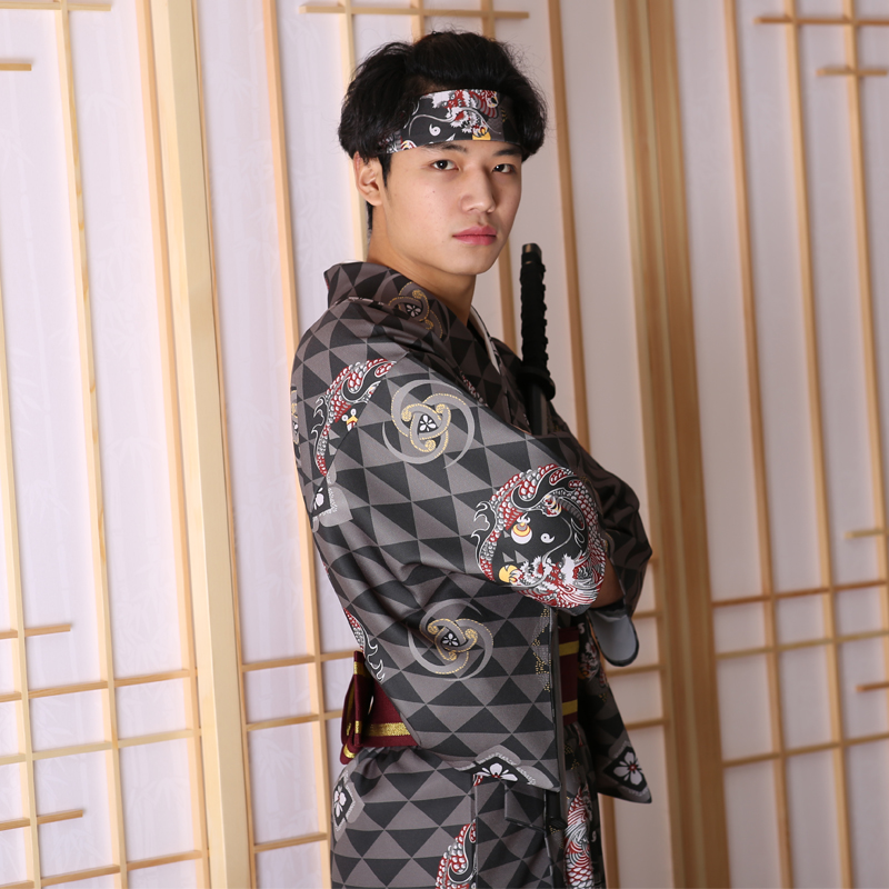 Asian Ethnic New Design Kimono - Traditional Japanese Men'S Formal Wear 评论和价格