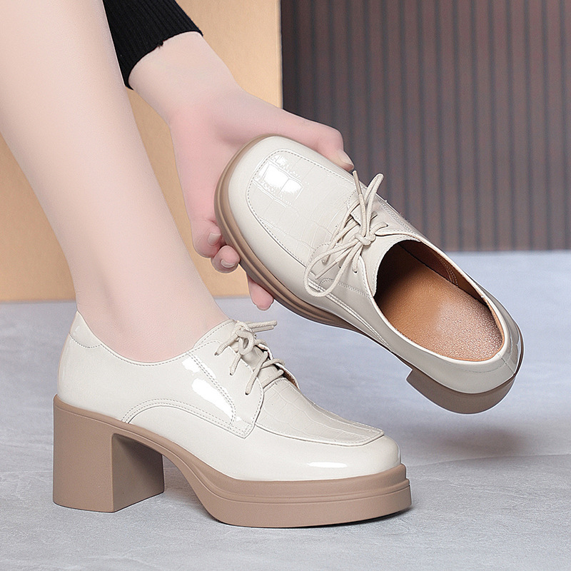 6.5cm Elegant Comfortable Deep - Patent Leather Oxford 评论和价格