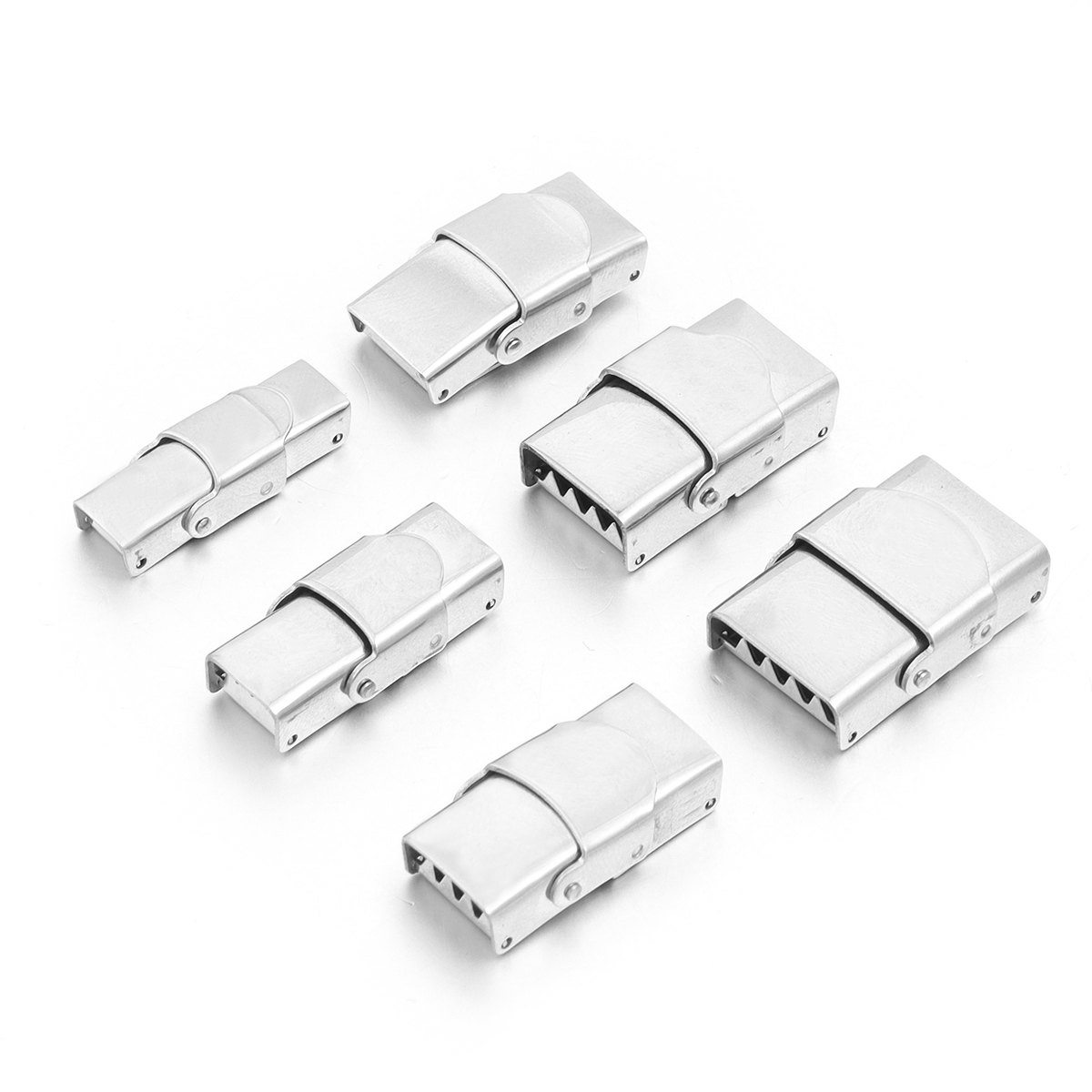 5pcs/lot Stainless Steel Clasp - Patent Leather Oxford 评论和价格
