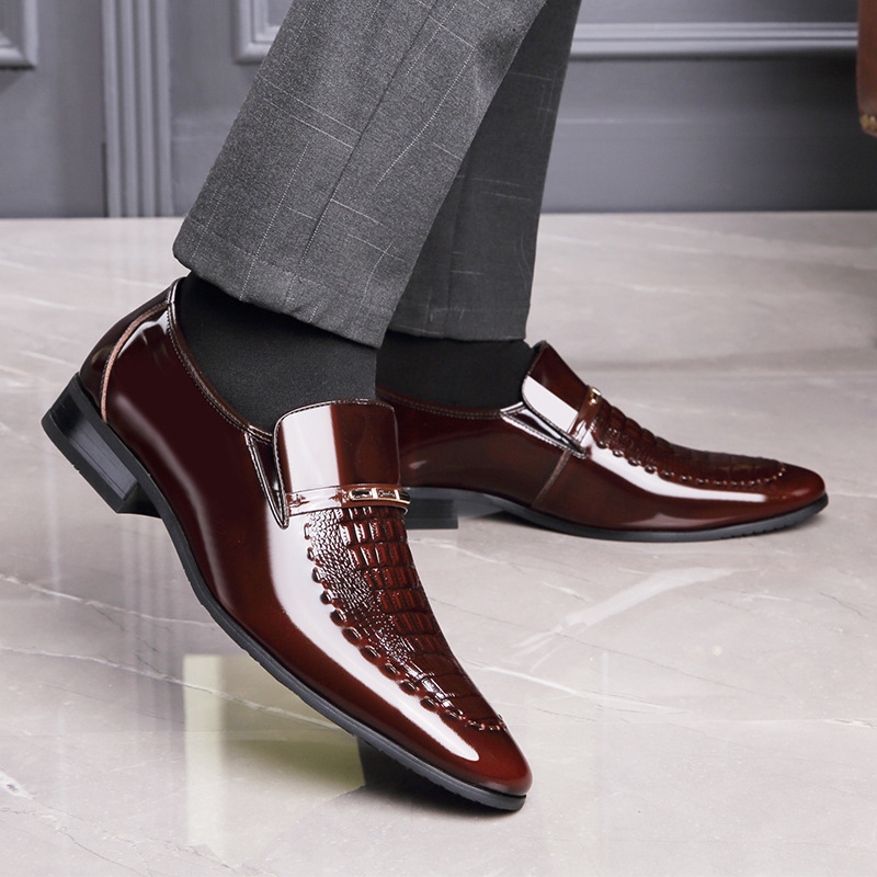 Men Leather Shoes Patent Leath - Patent Leather Oxford 评论和价格
