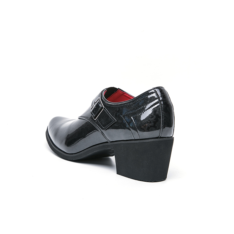 Leather Men Dress Shoes High H - Patent Leather Oxford 评论和价格