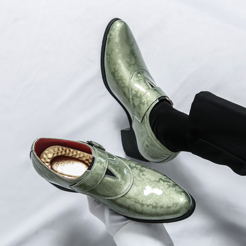Leather Men Dress Shoes High H - Patent Leather Oxford 评论和价格