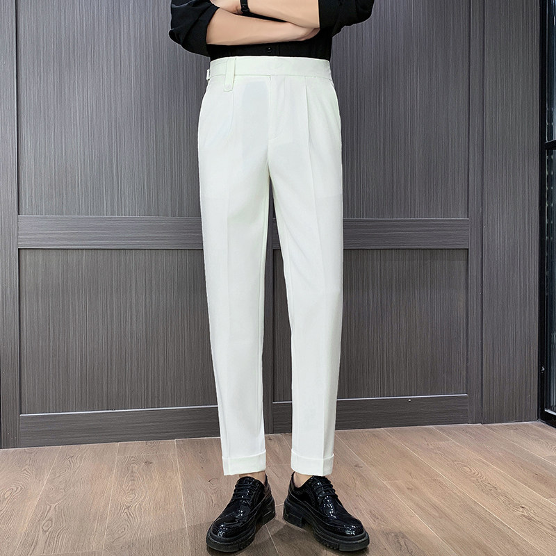 Naples High Waist Straight Pan - Men Formal Wear Top 评论和价格