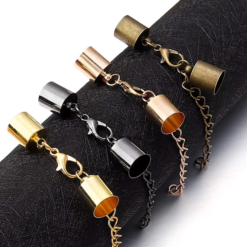 10Sets Leather Cord End Caps W - Patent Leather Oxford 评论和价格