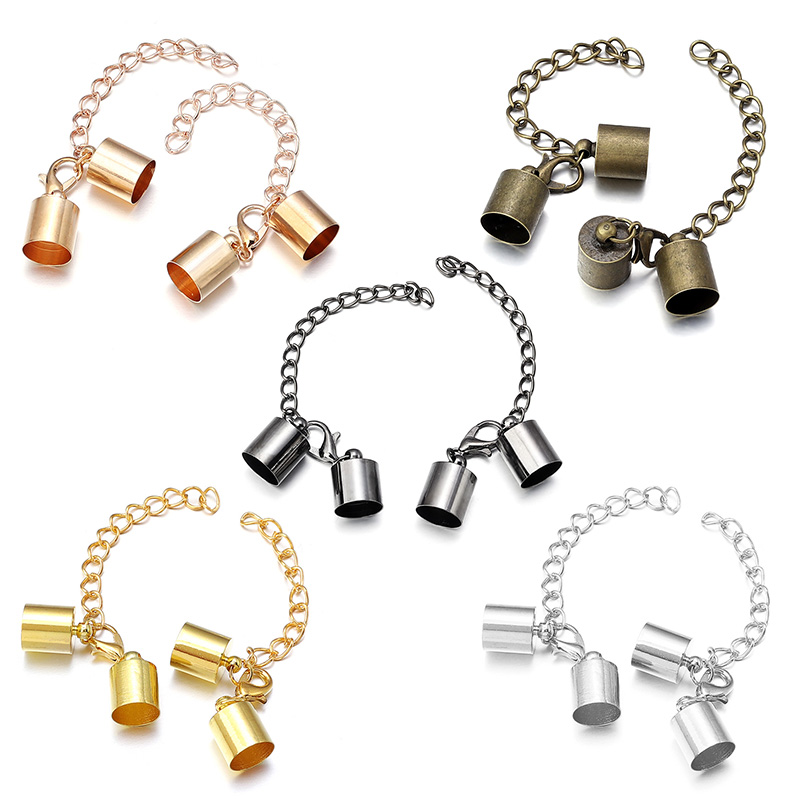 10Sets Leather Cord End Caps W - Patent Leather Oxford 评论和价格