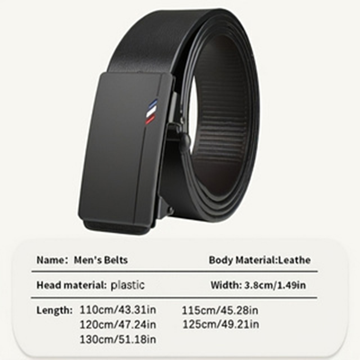 3-piece men's belt black multi - Men Formal Wear With Jeans 评论和价格