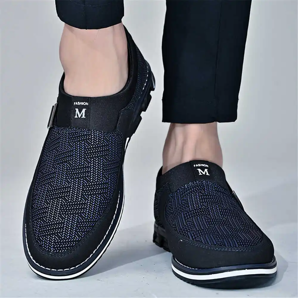 Dark Blue 44-45 Summer Shoes S - Men Formal Wear All Black 评论和价格