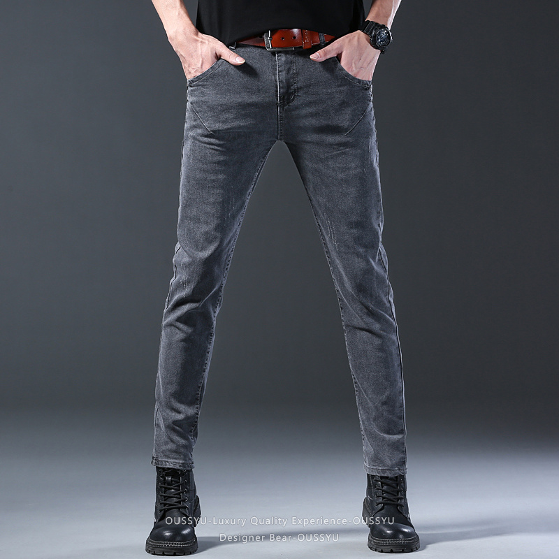 Brand Clothing Men Elastic Sli - Men Formal Wear With Jeans 评论和价格
