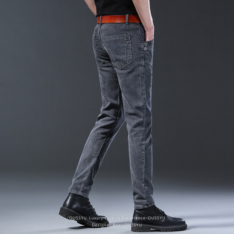Brand Clothing Men Elastic Sli - Men Formal Wear With Jeans 评论和价格