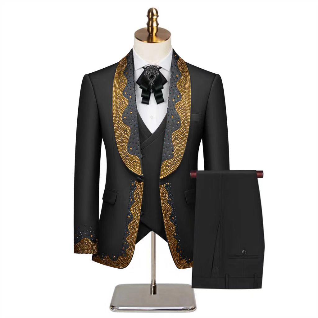 White Men Suit Set 2 Pieces Bl - Formal Wear Jersey For Men 评论和价格