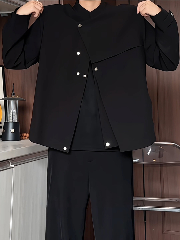 Black Short Suit Jacket for Me - Men Formal Wear All Black 评论和价格