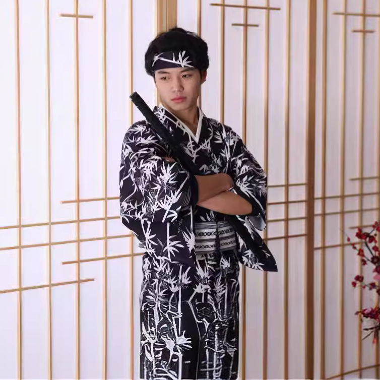Men's Japanese Bamboo-Pattern  - Traditional Japanese Men'S Formal Wear 评论和价格