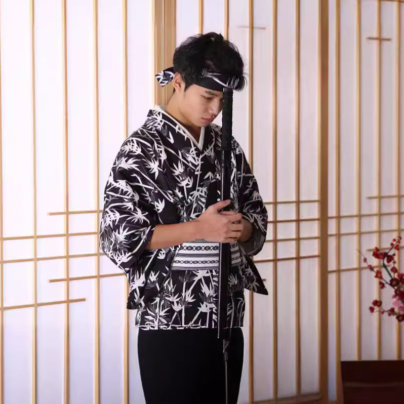 Men's Japanese Bamboo-Pattern  - Traditional Japanese Men'S Formal Wear 评论和价格