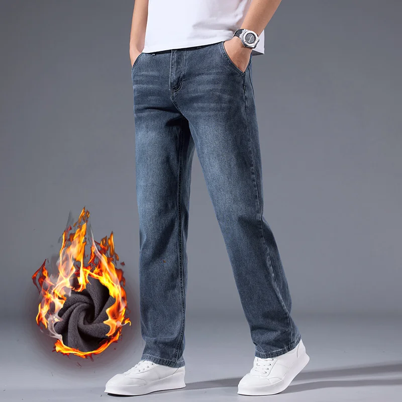 Elastic Business Jeans for Men - Men Formal Wear With Jeans 评论和价格